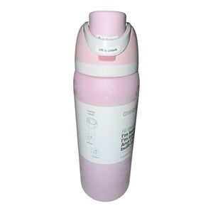 Owala Pink Toile Lace Ribbon Bow Urban Outfitters 32 oz Bottle